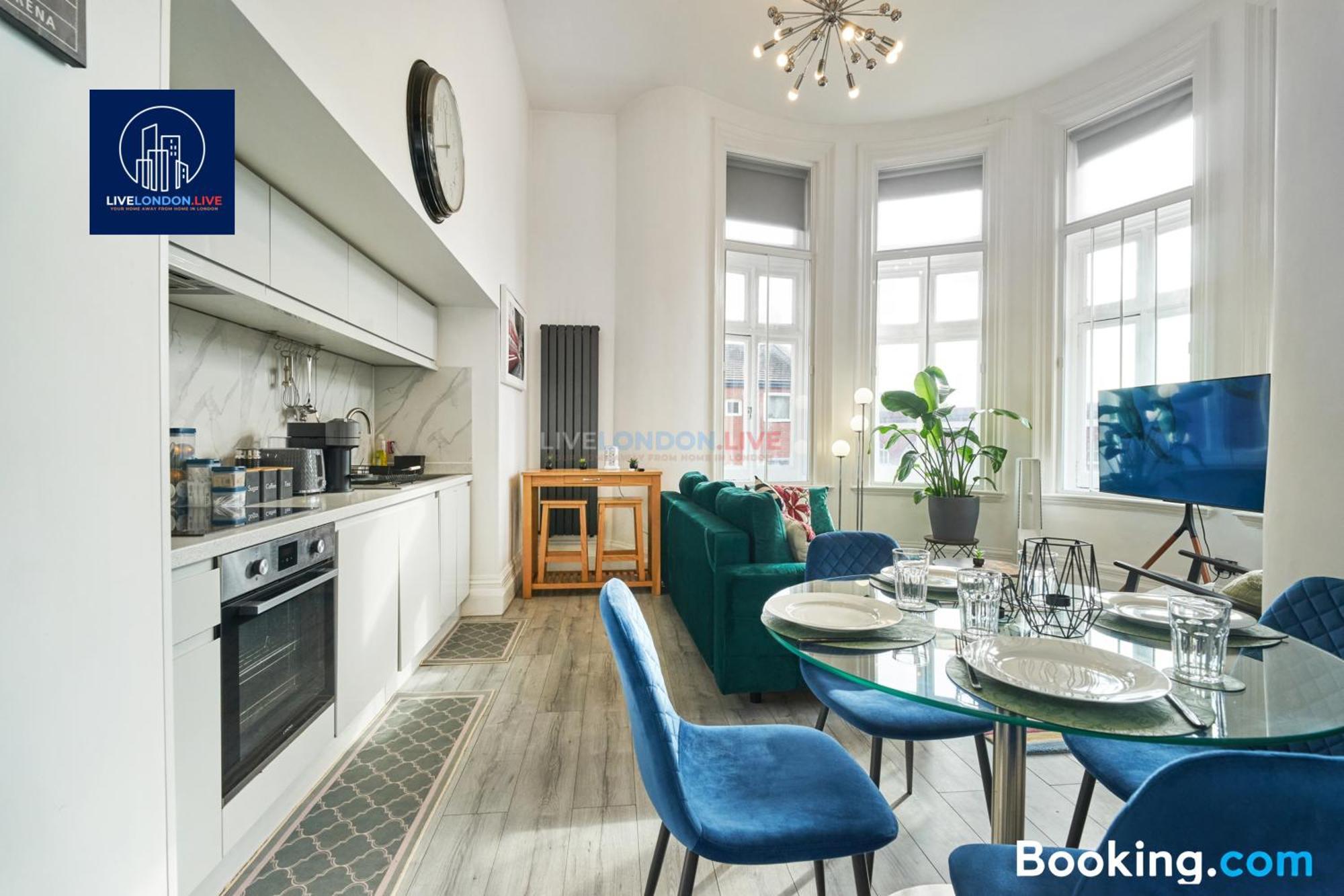 Last-Minute Specials L Sleeps Up To 4 Guests L One-Bedroom Apartment With King Bed And High Ceilings Near Camden By Live London Short Lets & Serviced Accommodation Bagian luar foto